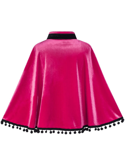 Princess Dress Up Costume Cloak Velvet Cape Red