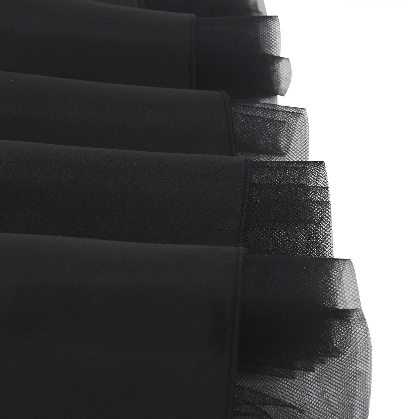 Girls Dress Pink Ruffle Tulle Birthday Party Elegant Formal Bridesmaid Black