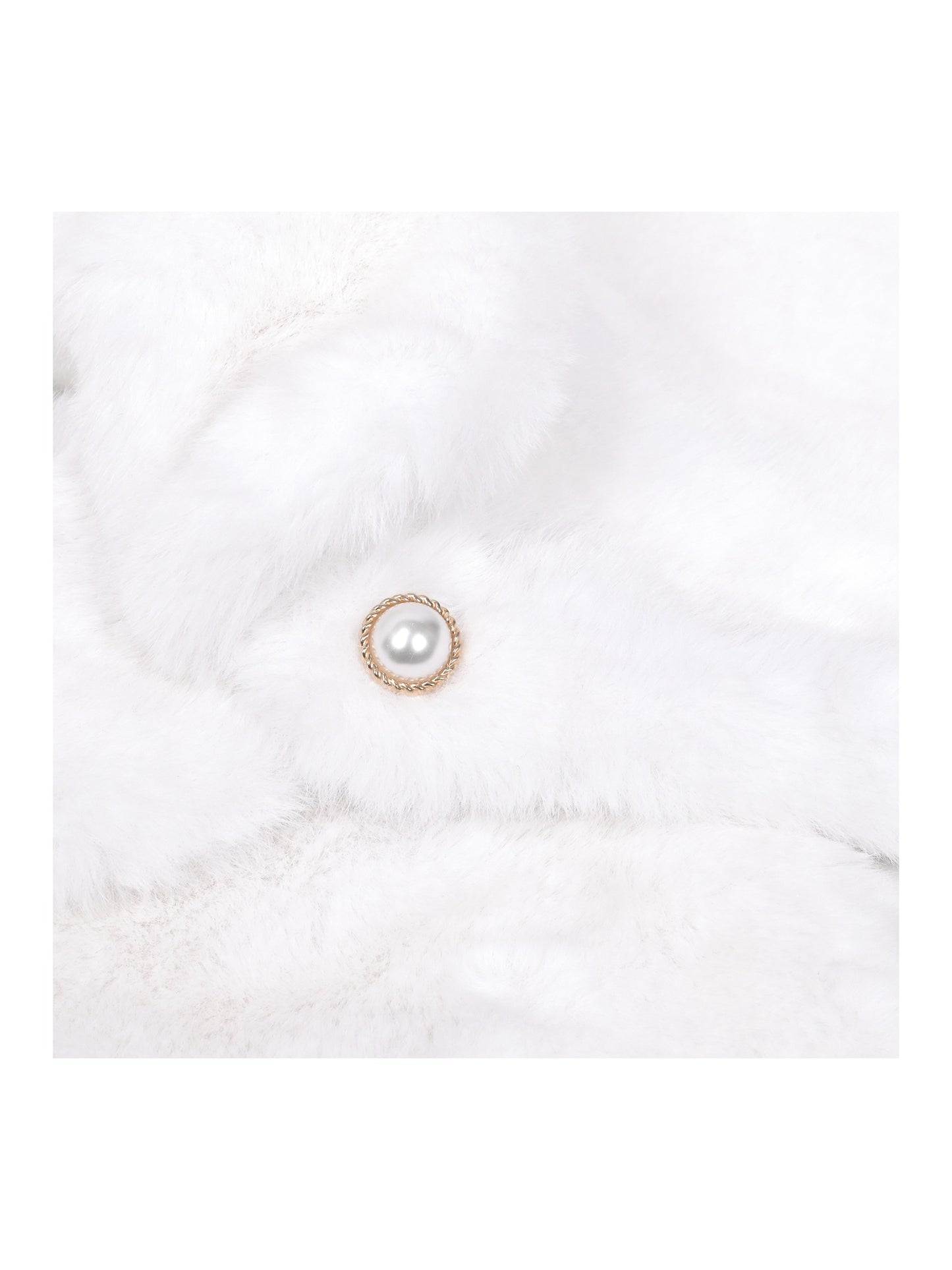 Girls Faux Fur Jacket White Shawl Wrap Bolero Princess Christmas Party Cover Up Warm White