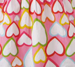 Girls Dress Colorful Heart Print Love Size 4-12 Years