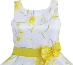 3 Layers Girls Dress flower Wave Pageant Bridesmaid Size 4-12 Years