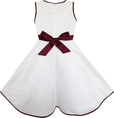 Girls Dress Lined Elegant Wedding Flower Girl Pageant Size 4-12 Years