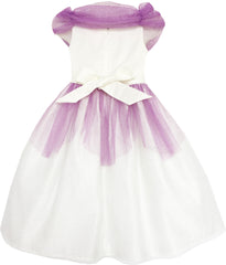 Flower Girl Dress Princess Rose Mesh Sequin Wedding Size 2-14 Years