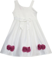 Girls Dress Asymmetric One Shoulder Flower Girl Party Purple Size 2-6 Years