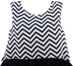 Girls Dress Turn-Down Collar Flower Chiffon Party Size 6-14 Years