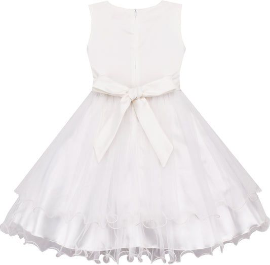 Flower Girls Dress Wedding Pageant Bridesmaid Gown Size 3-12 Years