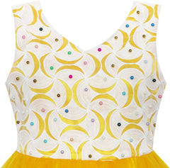 Flower Girls Dress Lace Pearl Dimensional Flowers Pageant Wedding Tulle Size 3-14 Years