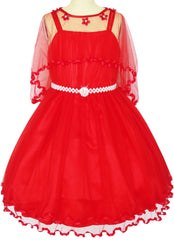 Flower Girls Dress Pearl Belt Pageant Wedding Party Size 3-14 Years