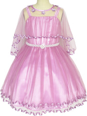 Flower Girls Dress Pearl Belt Pageant Wedding Party Size 3-14 Years