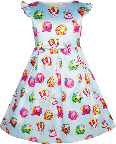 Girls Dress Apple Blossom Strawberry Poppy – Kiss Sunny Fashion Corn