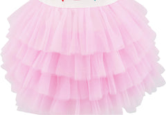 Girls Dress Birthday Princess Ruffle Dress Cake Balloon Print Size 1-10 Years