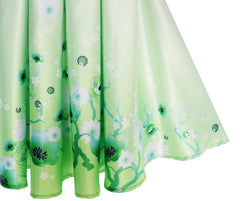 Girls Dress Fit And Flare Glitter Flower Print Party Size 7-14 Years