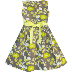 Girls Dress Flower Summer Beach Dress Size 2-12 Years