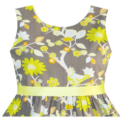 Girls Dress Flower Summer Beach Dress Size 2-12 Years