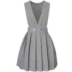 Girls Dress V Neck Pleated Hem School Size 6-14 Years