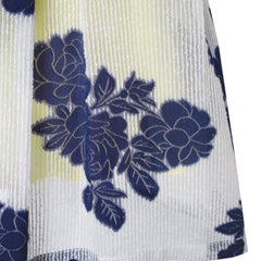 Girls Dress Navy Blue Flower Pearl Band Size 4-10 Years