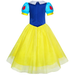 Girls Dress Snow White Princess Cartoon Mermaid Party Costume Ball Size 3-14 Years