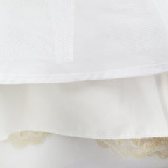 Flower Girls Dress Champagne Sequin Pearl Wedding Pageant Size 6-12 Years
