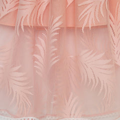 Girls Dress Lace Leaf Print Elegant Princess Party Wedding Size 5-16 Years