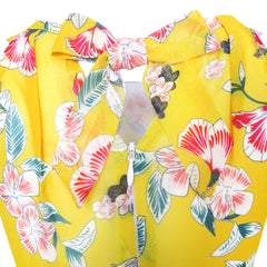 Girls Dress Floral Belt Chiffon Party Maxi Dress Size 6-14 Years