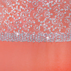 Girls Dress Coral Chiffon Bridesmaid Dance Ball Maxi Gown Size 6-14 Years