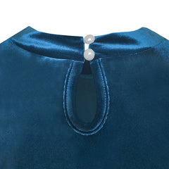 Girls Dress Velvet Top Ruffle Collar Necklace Tulle Skirt Size 5-12 Years