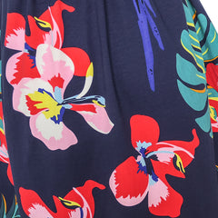 Girls Dress Pineapple Leaf Flower Parrot Print Tropical Size 6-12 Years