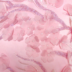 Flower Girls Dress Dimensional Cutting-Edge Skirt Pageant Size 6-12 Years