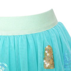 Girls Skirt Heart Sequins Sparkling Tutu Dancing Size 2-12 Years