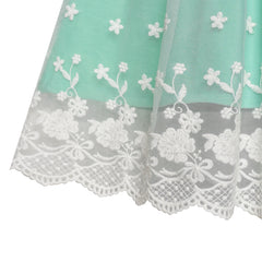 Girls Dress Long Sleeve Lace 2-in-1 Princess Tutu Size 4-12 Years