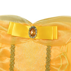 Princess Belle Costume Dress Up Girls Dress Yellow Size 4-12 Years
