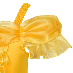 Princess Belle Costume Dress Up Girls Dress Yellow Size 4-12 Years