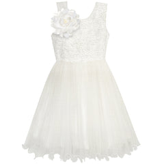 Flower Girl Dress Sequin Bridesmaid Wedding Party Size 5-14 Years