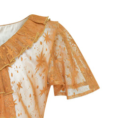 Girls Dress Dot Star Lace Dress Size 6-12 Years