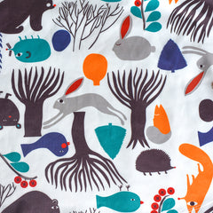 Girls Dress Tree Bird Bear Cartoon Short Sleeve Dress Size 3-12 Years