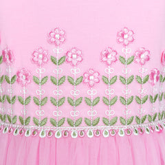 Girls Dress Collar Lace Short Sleeve Birthday Size 5-12 Years