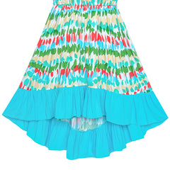 Girls Dress One Shoulder Floral Hi-low Party Dress Size 6-14 Years