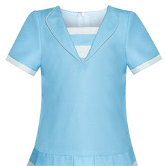 Girls Dress Short Sleeve Pleated Skirt School Uniform Size 4-12 Years