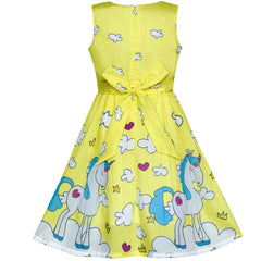 Girls Dress Unicorn Halloween Costume Party Princess Size 2-6 Years