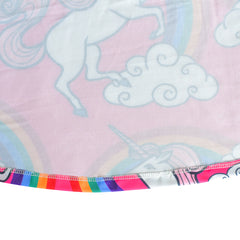 Girls Dress Unicorn Rainbow Short Sleeve Casual Dress Size 6-12 Years