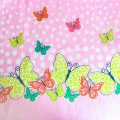 Girls Dress Pink Butterfly Scallop Neckline Size 4-12 Years