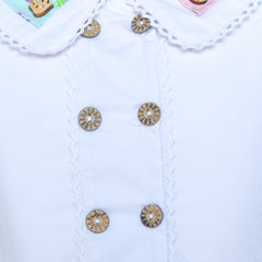 Girls Dress Button Casual Short Sleeve Everyday Size 6-14 Years