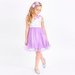 Girls Dress Cape Cloak Dress Butterfly Wedding Size 3-14 Years