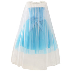 Girls Dress Elsa Princess Dress Up Accessories Crown Magic Wand Size 3-12 Years