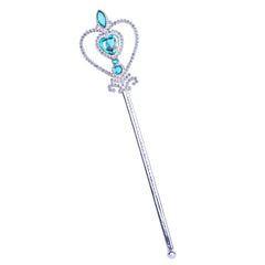 Girls Dress Elsa Princess Dress Up Accessories Crown Magic Wand Size 3-12 Years