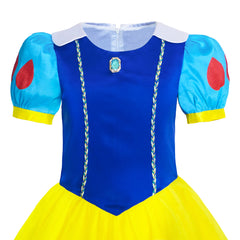 Girls Dress Snow White Princess Accessories Crown Magic Wand Size 3-14 Years