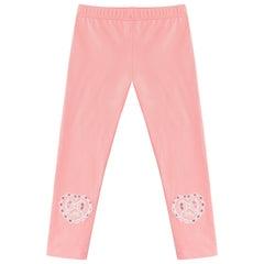 Girls Pants 3-Pack Cotton Leggings Lace Stretchy Kids Toddler Size 2-8 Years