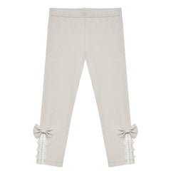 Girls Pants 3-Pack Cotton Leggings Lace Stretchy Kids Toddler Size 2-8 Years