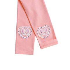 Girls Pants 3-Pack Cotton Leggings Lace Stretchy Kids Toddler Size 2-8 Years