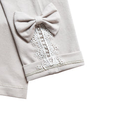 Girls Pants 3-Pack Cotton Leggings Lace Stretchy Kids Toddler Size 2-8 Years